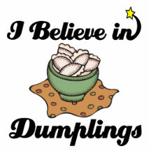 i believe in dumplings acrylic cut outs