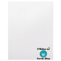 i believe in earth day customized letterhead