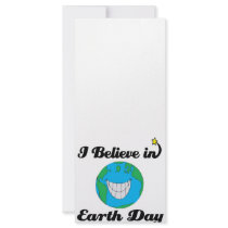 i believe in earth day personalized rack card
