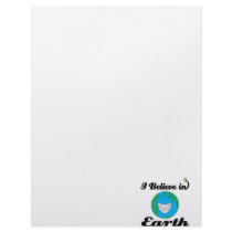 i believe in earth customized letterhead