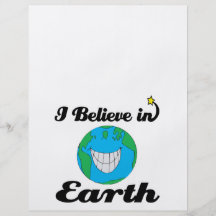 i believe in earth personalized flyer