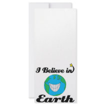i believe in earth rack card
