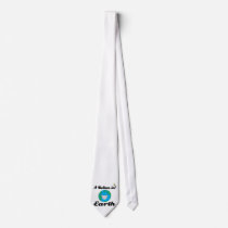 i believe in earth neck tie