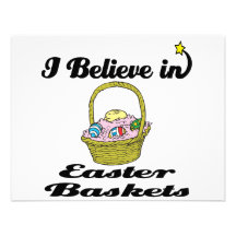 i believe in easter baskets invite
