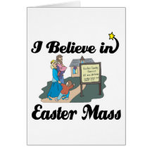 i believe in easter mass cards