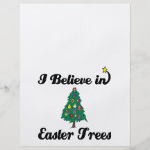 i believe in easter trees personalized flyer