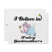 i believe in fairy godmothers personalized announcement