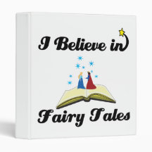 i believe in fairy tales vinyl binder
