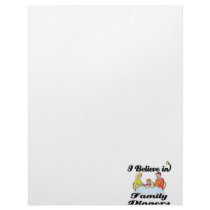 i believe in family dinners letterhead