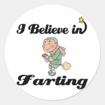 i believe in farting sticker