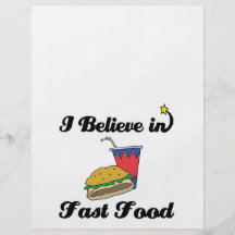 i believe in fast food flyers