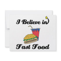 i believe in fast food personalized invite