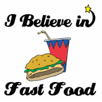 i believe in fast food photo cutouts