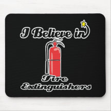 i believe in fire extinguishers mouse pad