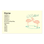 I believe in Flamingos Business Card Template
