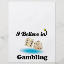 i believe in gambling flyers