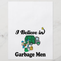 i believe in garbage men full colour flyer