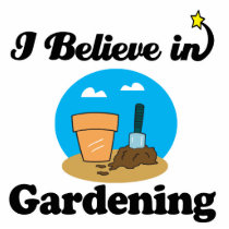 i believe in gardening photo cutouts