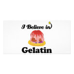 i believe in gelatin personalized photo card