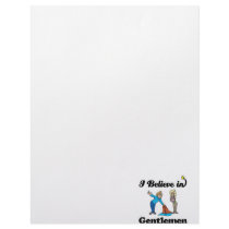i believe in gentlemen letterhead design