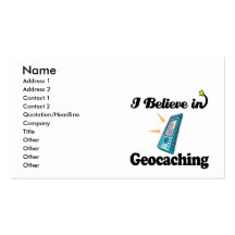 i believe in geocaching business card templates