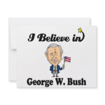i believe in george w bush personalized announcements