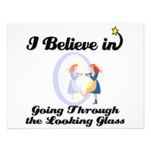 i believe in going through the looking glass custom invite