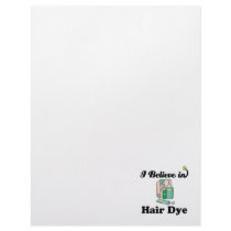 i believe in hair dye letterhead template
