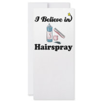 i believe in hairspray full colour rack card
