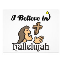 i believe in hallelujah personalized invitations