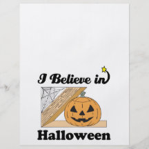 i believe in halloween flyer