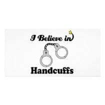 i believe in handcuffs photo card template