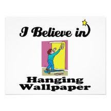 i believe in hanging wallpaper custom invitation
