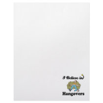 i believe in hangovers customized letterhead