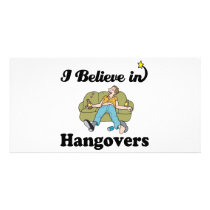 i believe in hangovers photo card template