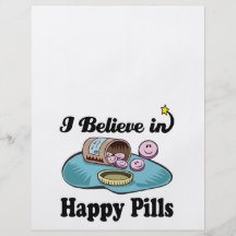 i believe in happy pills personalized flyer
