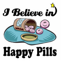 i believe in happy pills photo sculptures