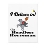 i believe in headless horseman postcards