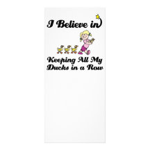 i believe in keeping all ducks in a row rack card template