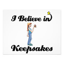 i believe in keepsakes personalized invitation