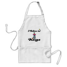 i believe in kegs apron