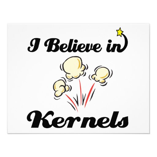 i believe in kernels personalized invites
