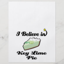 i believe in key lime pie flyer