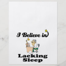 i believe in lacking sleep full colour flyer