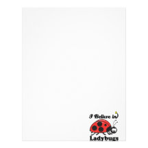 i believe in ladybugs letterhead template