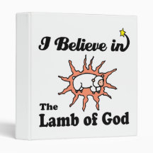 i believe in lamb of god vinyl binder