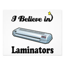 i believe in laminators custom invitations