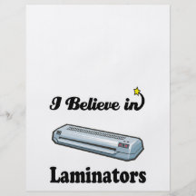i believe in laminators flyer design