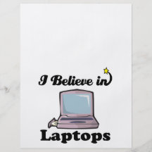 i believe in laptops personalized flyer