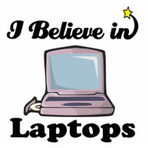i believe in laptops photo cut out